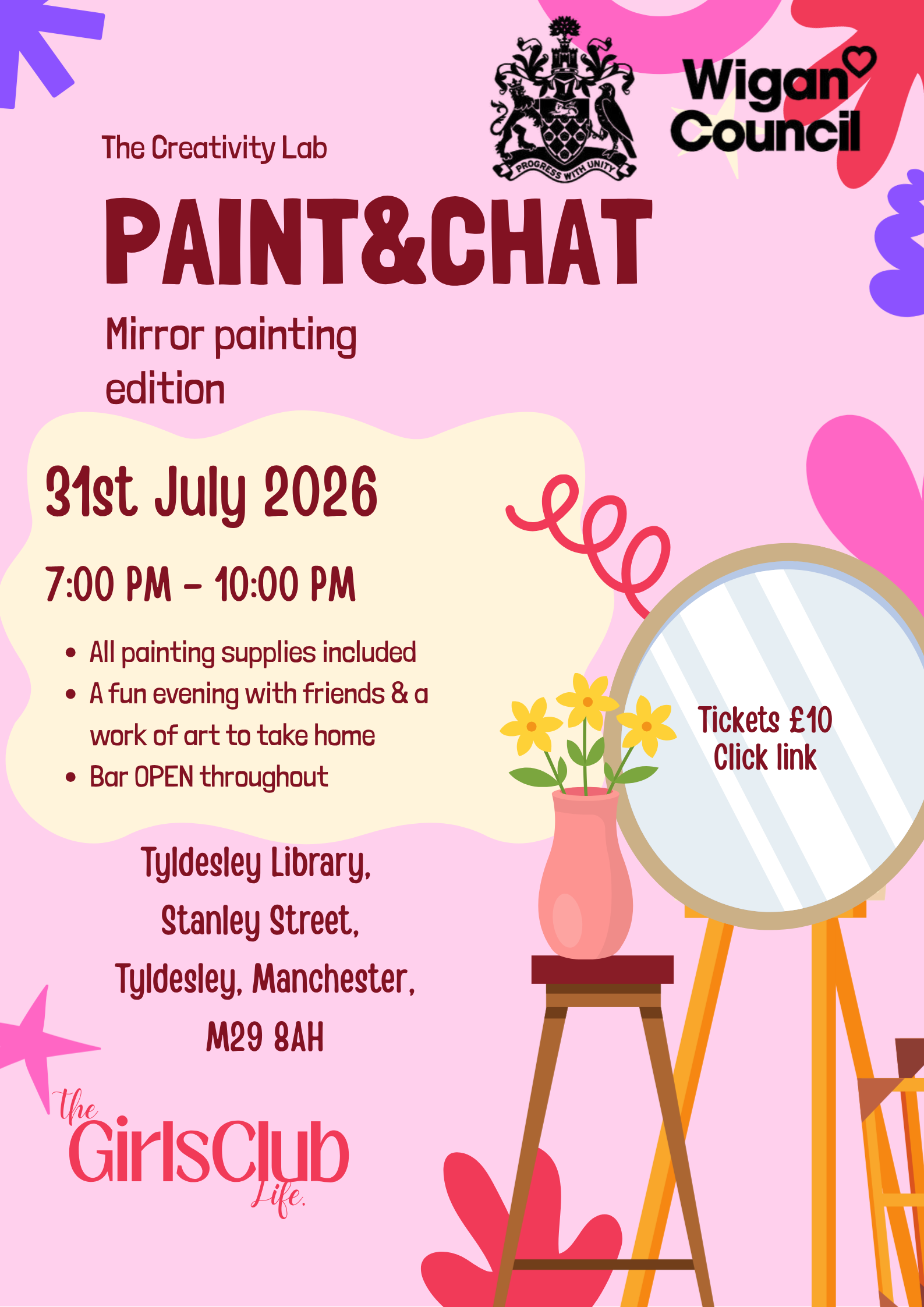Paint and Chat Evening - The Creativity Lab.