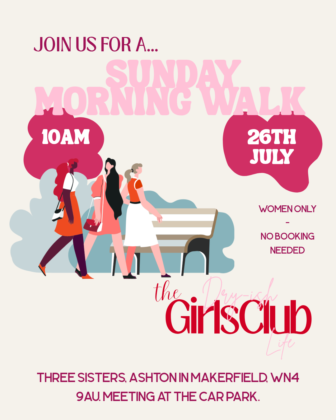 Sunday Morning Walk with The Dry-Ish Girls Club