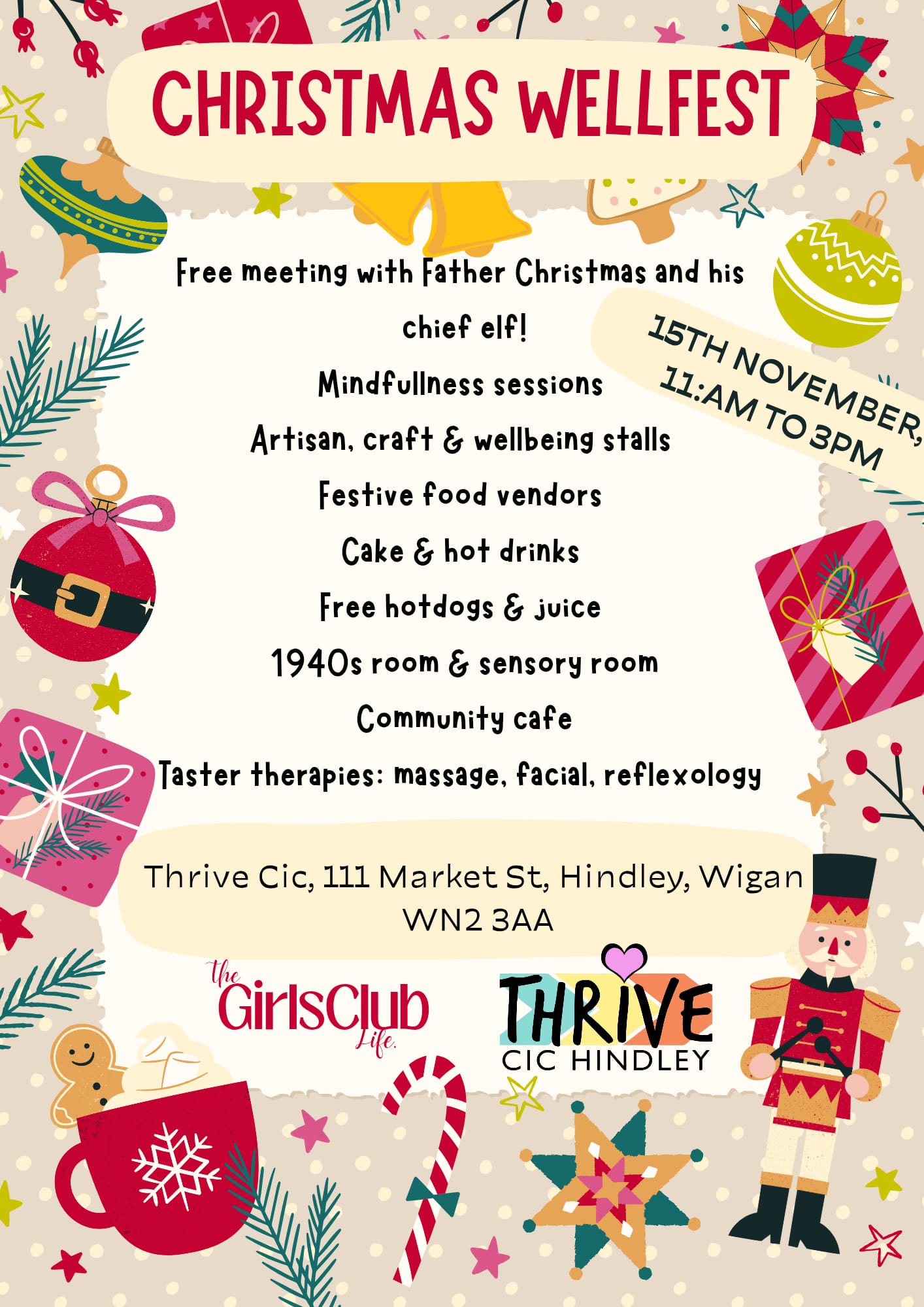 CHRISTMAS WELLFEST WITH THRIVE CIC